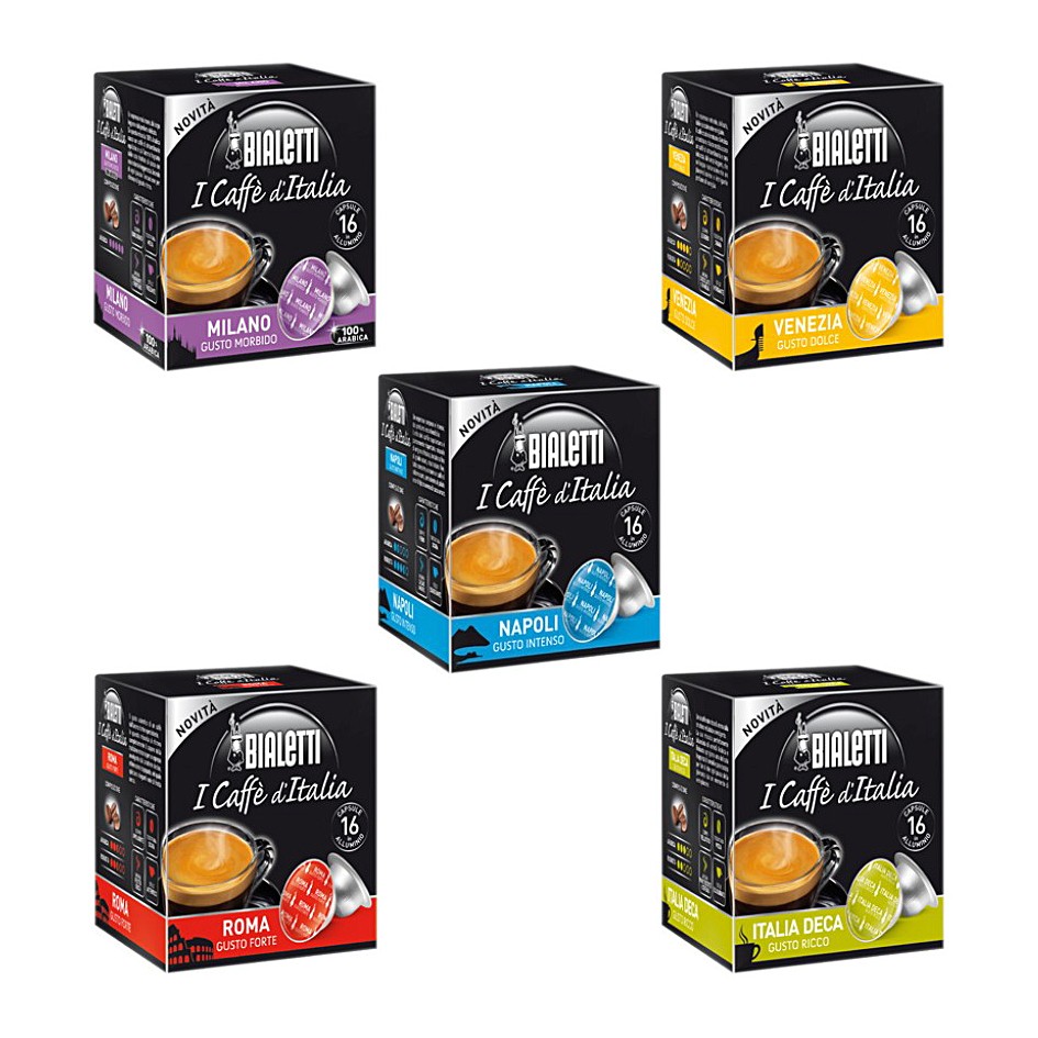 256 BIALETTI Coffee Capsules I Caffe' D'Italia Choose Your Flavors Bestseller