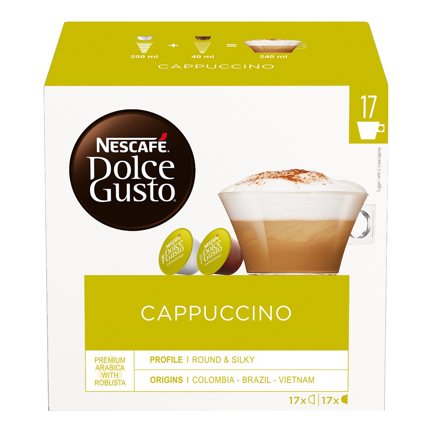 102 Capsule Nescafè Dolce Gusto Cappuccino Magnum Pack 