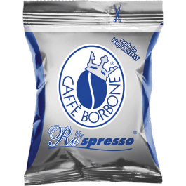 100 Capsules Nespresso Compatible CAFFE' BORBONE Miscela Blu'