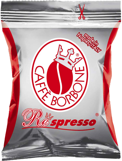 100 Capsules Nespresso Compatible CAFFE' BORBONE Miscela Rossa