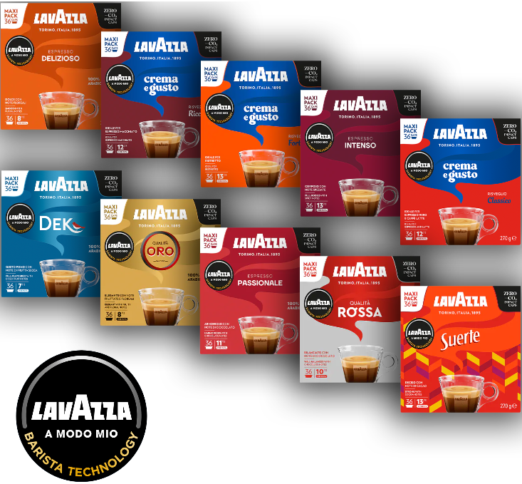 216 Capsules LAVAZZA A MODO MIO Original